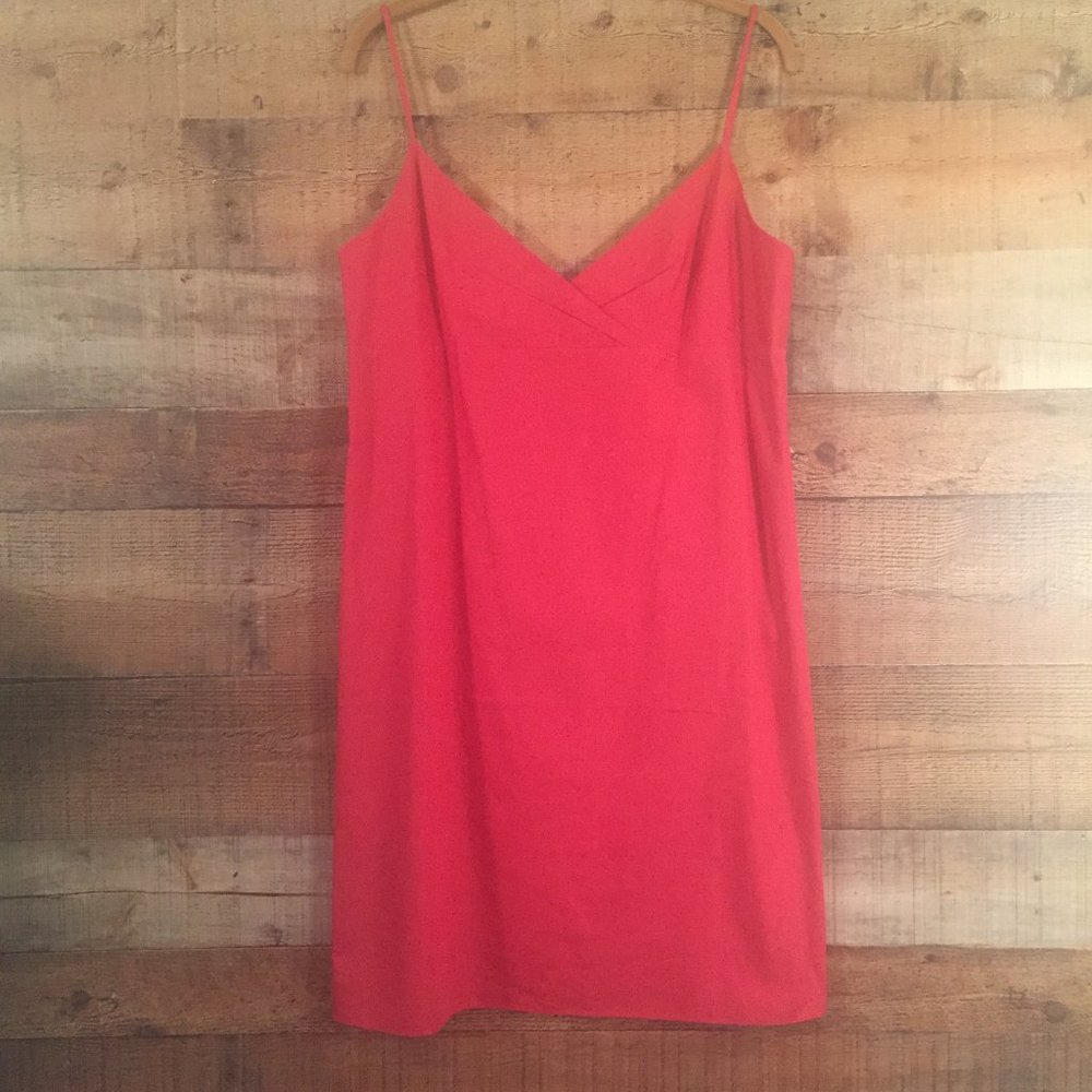 J Crew Factory Sundress Coral Cotton NWT Size 14
